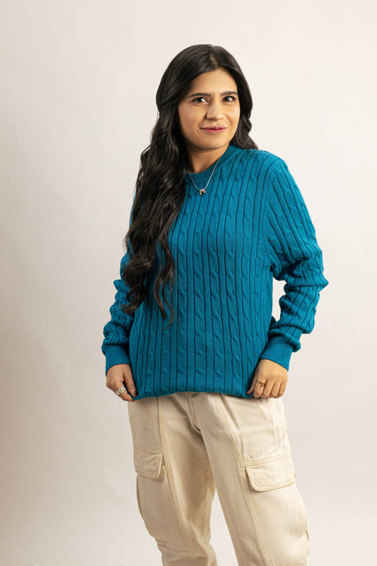 Timeless Cable Knit Sweater for Women