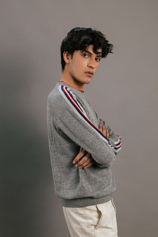 Everyday Stripe Crew Neck Sweater