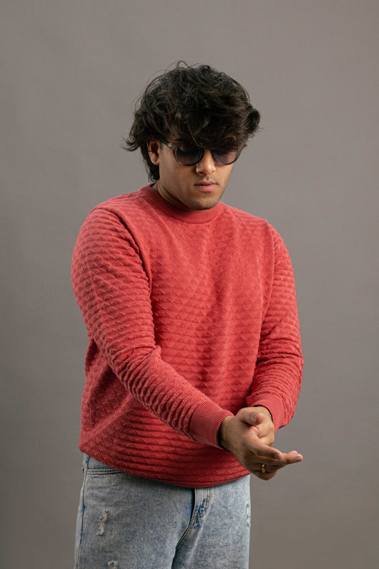 Crimson Knit Sweater